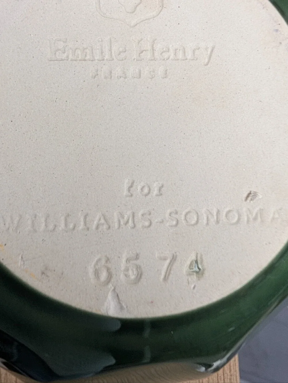 Emile Henry Williams Sonoma Green Mixing Bowl #6574